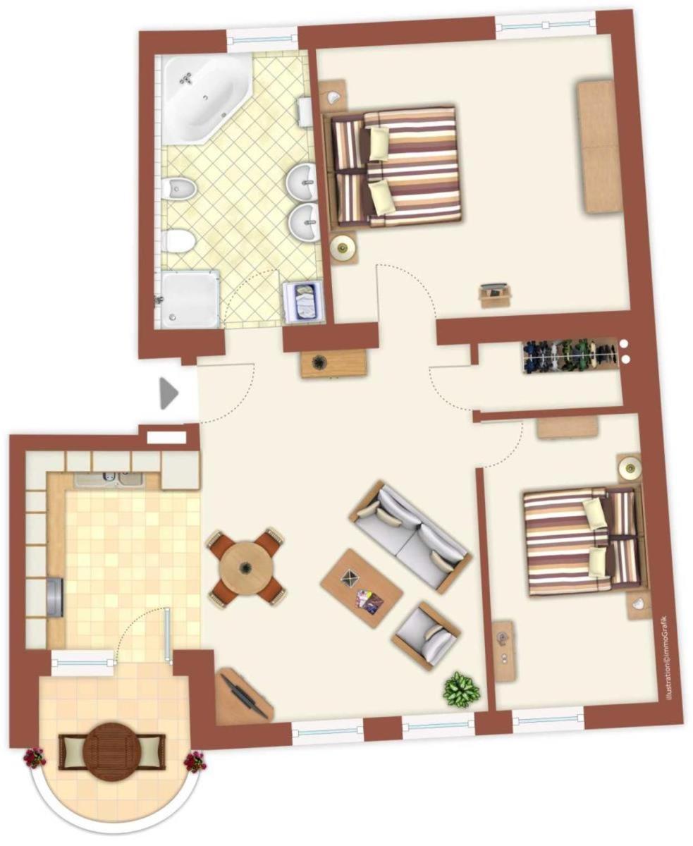 Haus Drei Schwestern, Traumblick روستوك المظهر الخارجي الصورة
